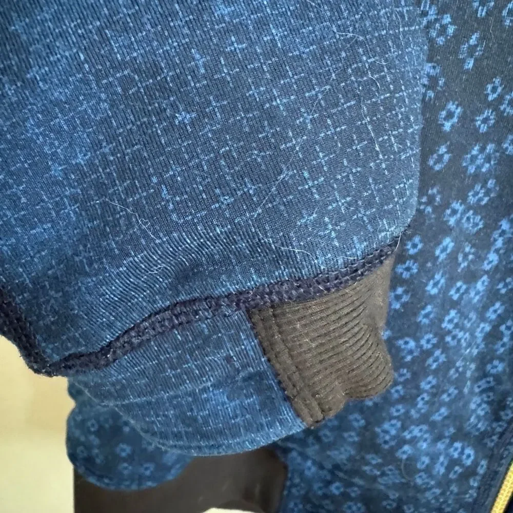Lululemon H'Om Run Jacket full zip blue/black size 10